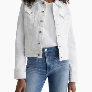 AG Adriano Goldschmied White Top with Branded Patch